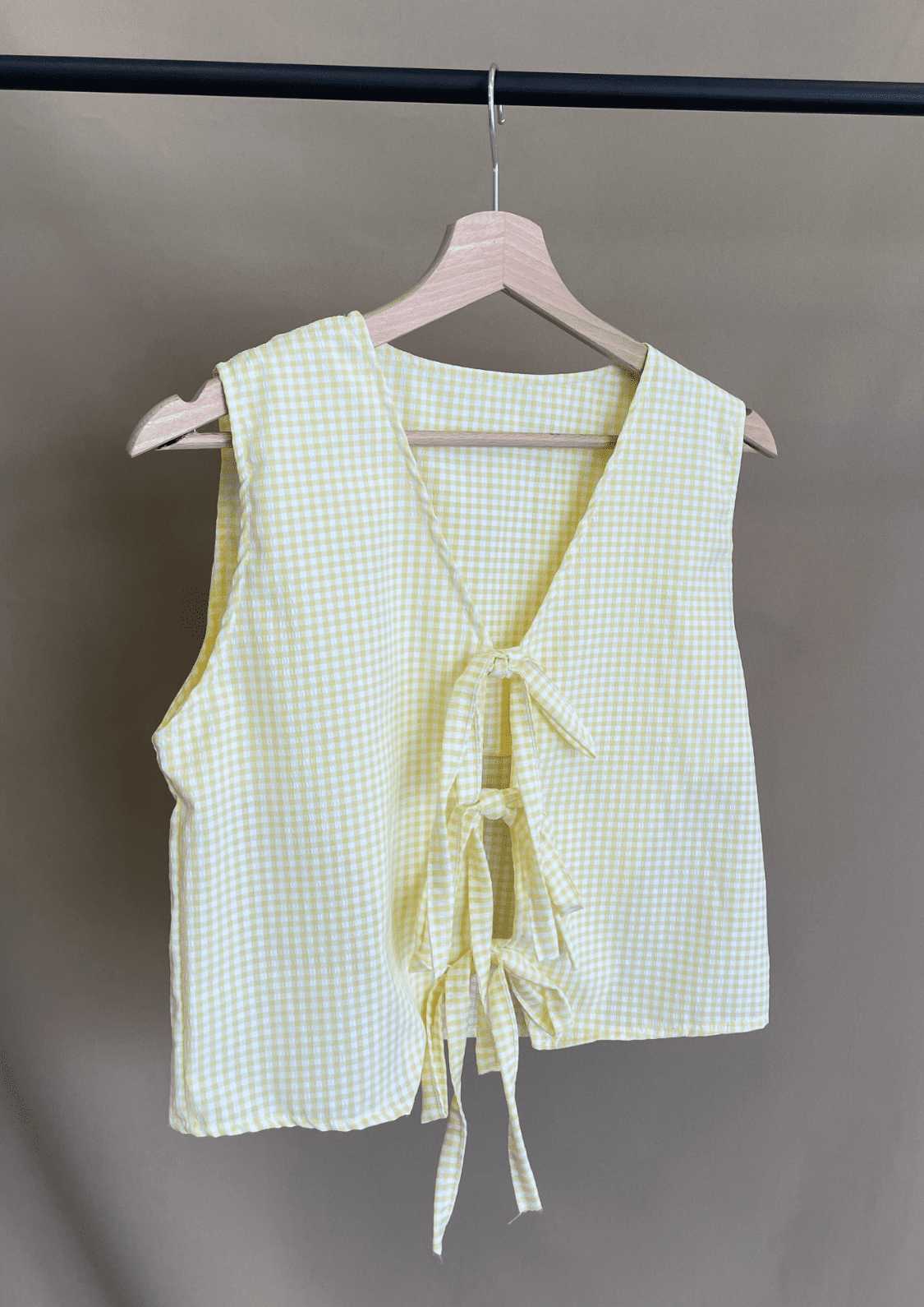 Chaleco Ibiza - Vichy Amarillo