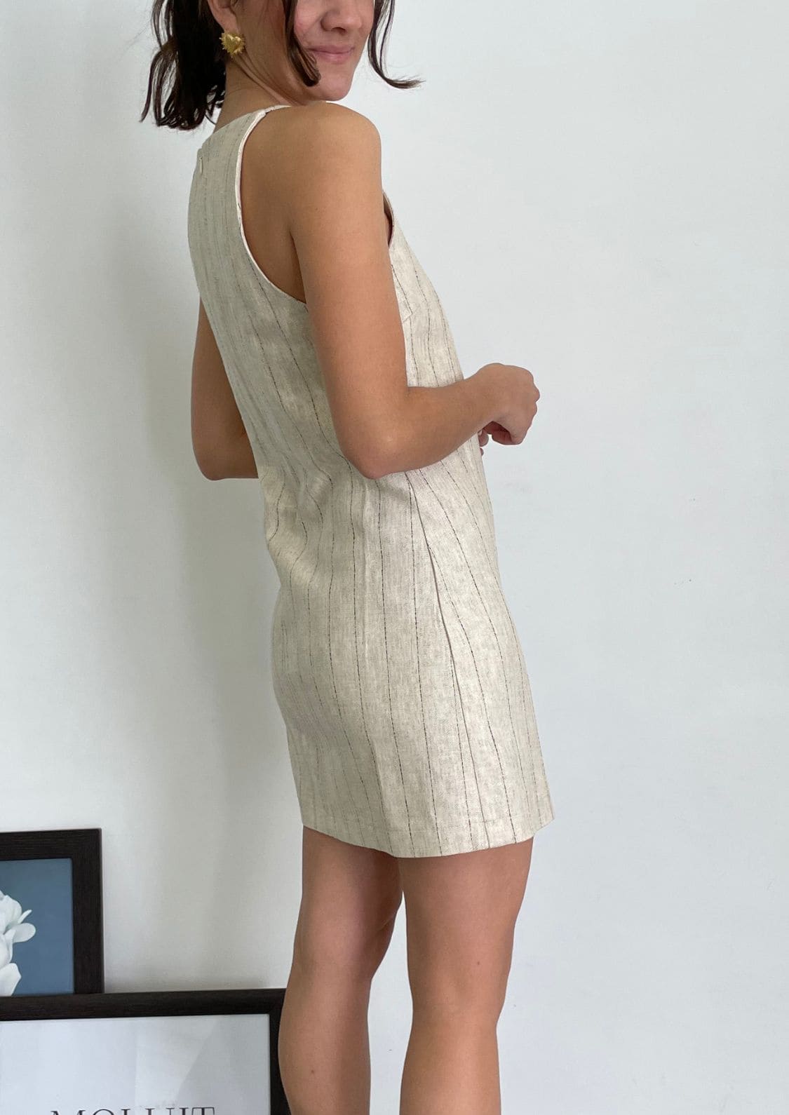 Vestido mini Juliette - Beige