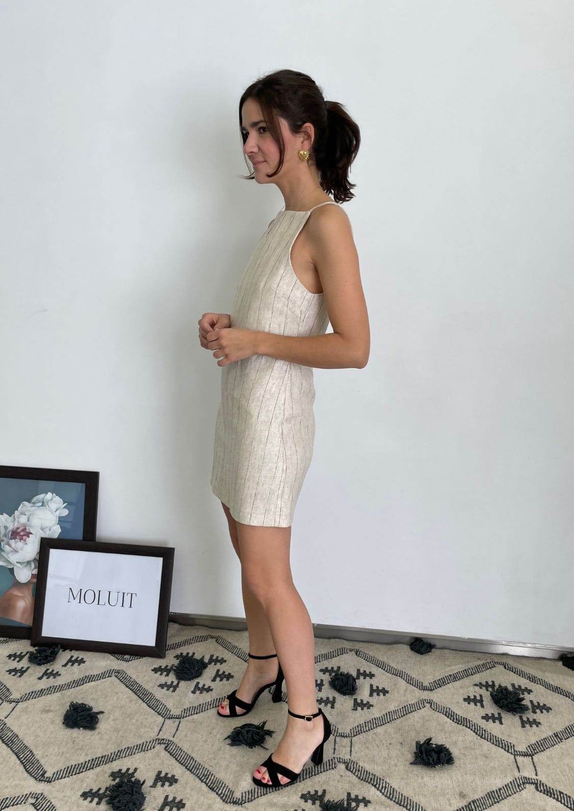 Vestido mini Juliette - Beige
