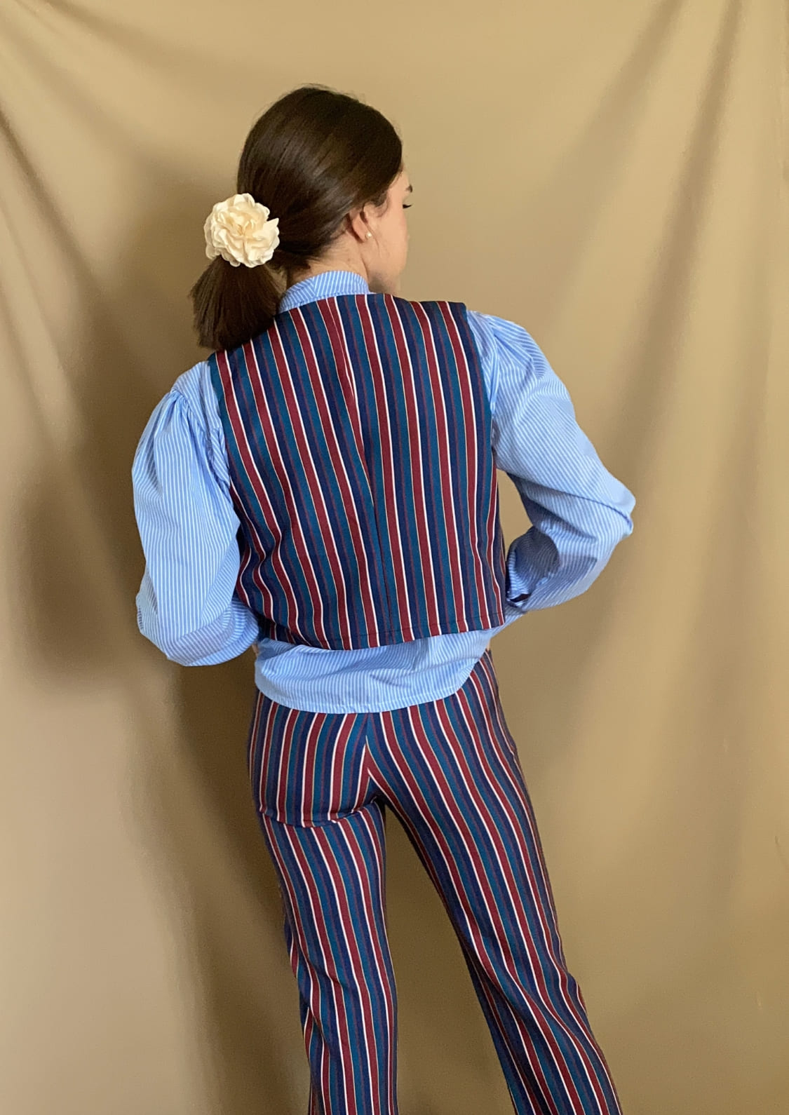 Conjunto rayas - Azul marino