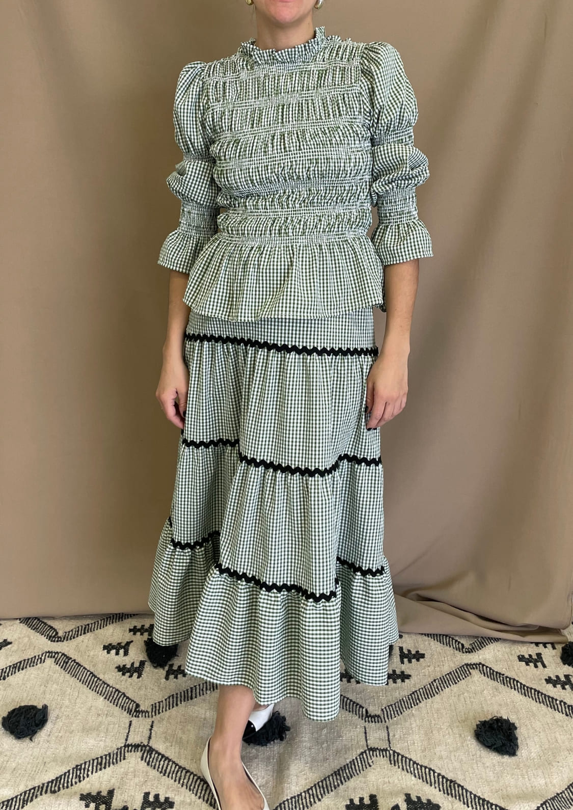 Conjunto Oporto manga larga - Verde Vichy