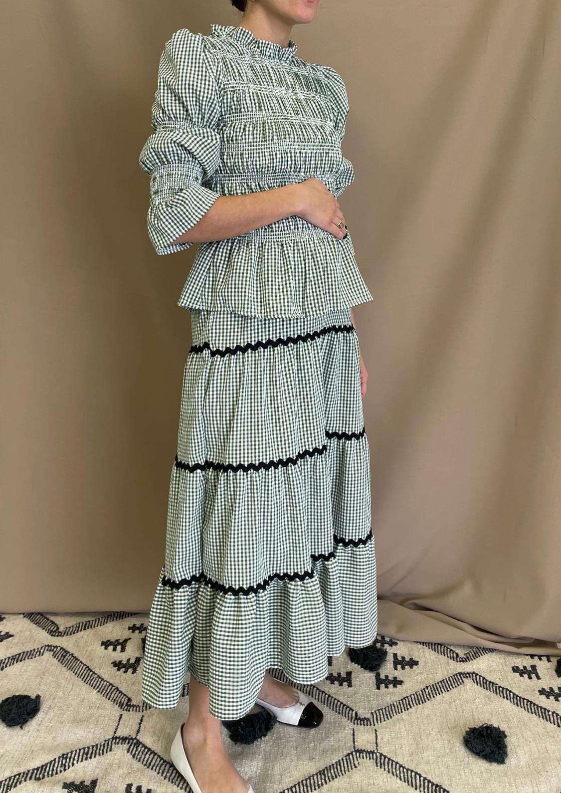 Conjunto Oporto manga larga - Verde Vichy
