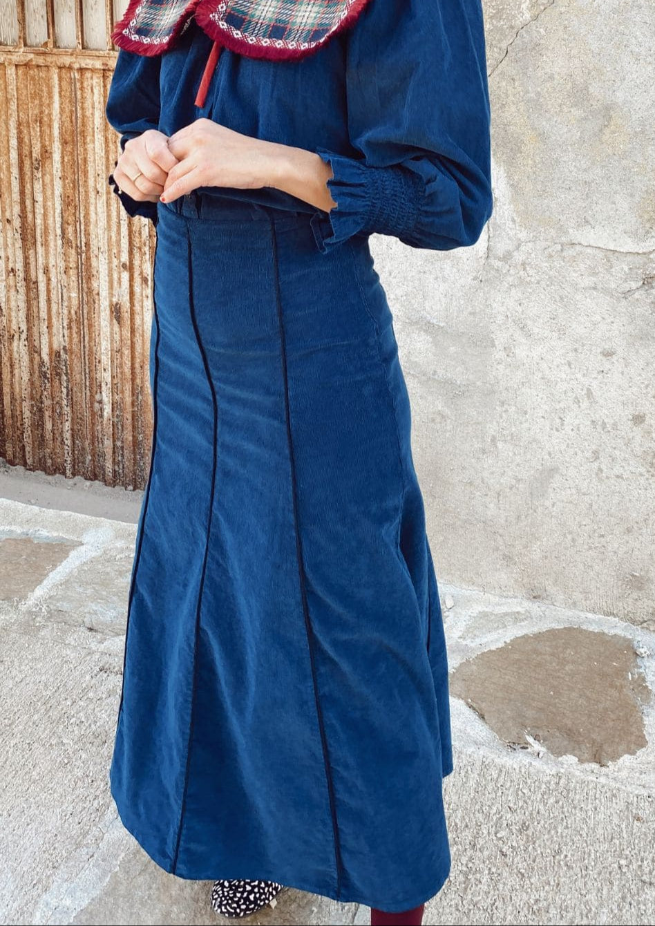 Falda Mesina - Azul marino