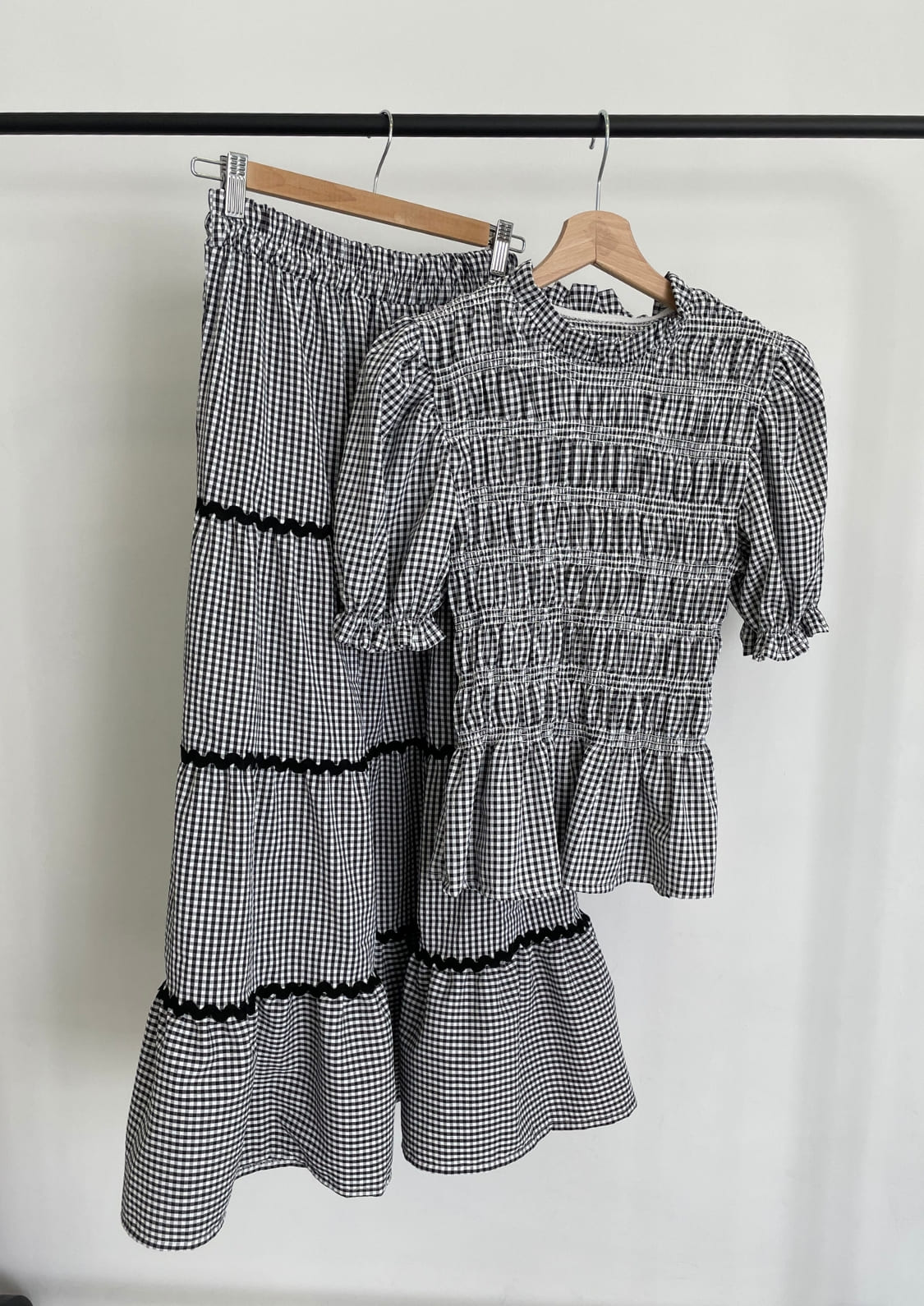 Falda Oporto - Negro Vichy