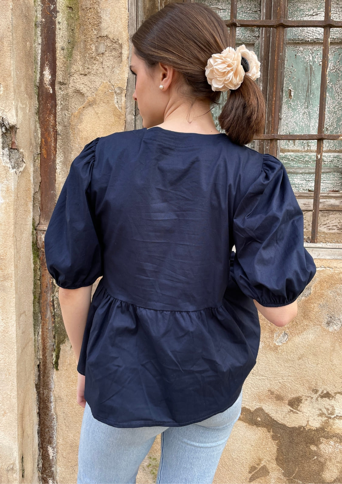 Blusa Lisboa - Azul marino