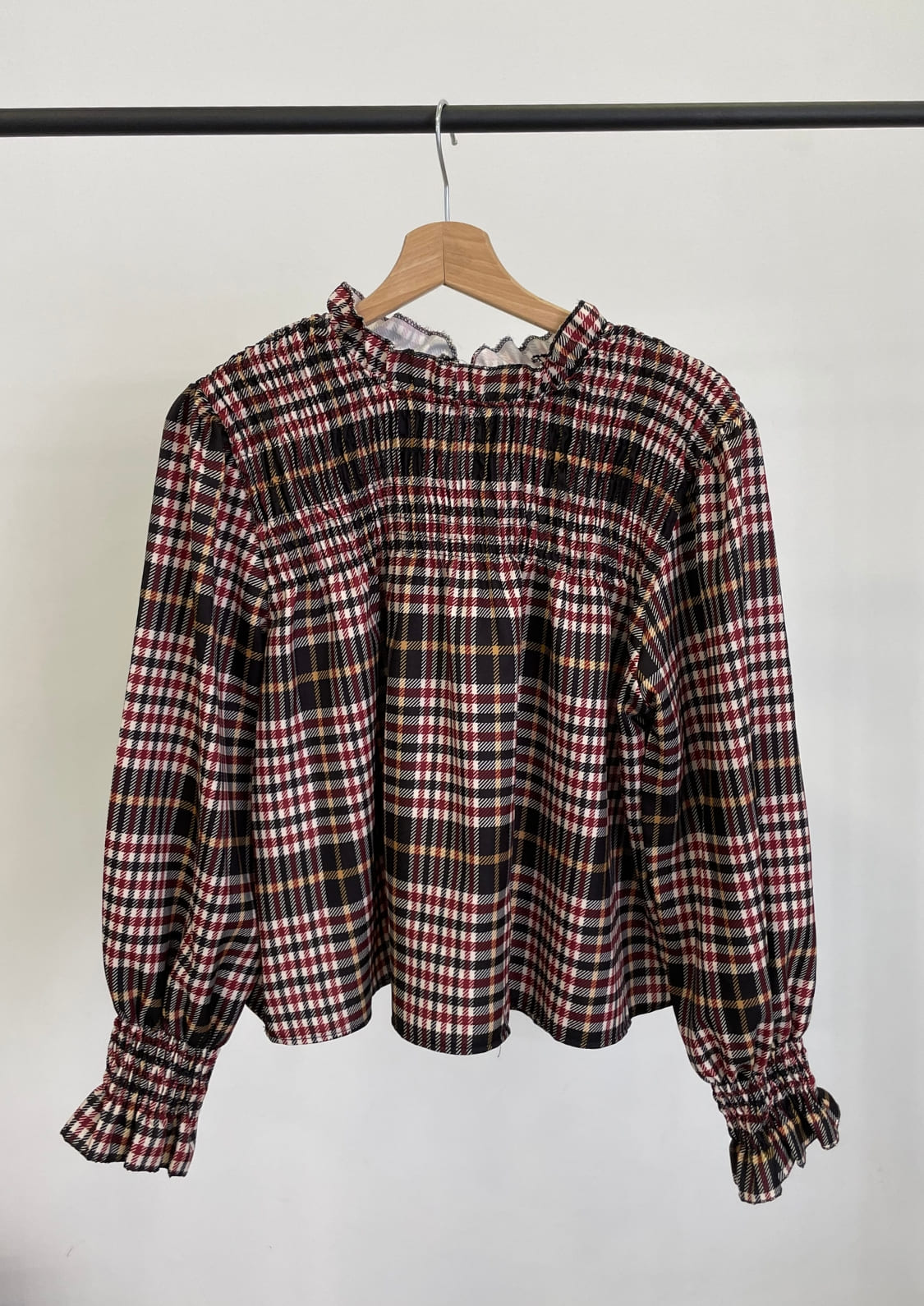 Blusa Tartán - Granate