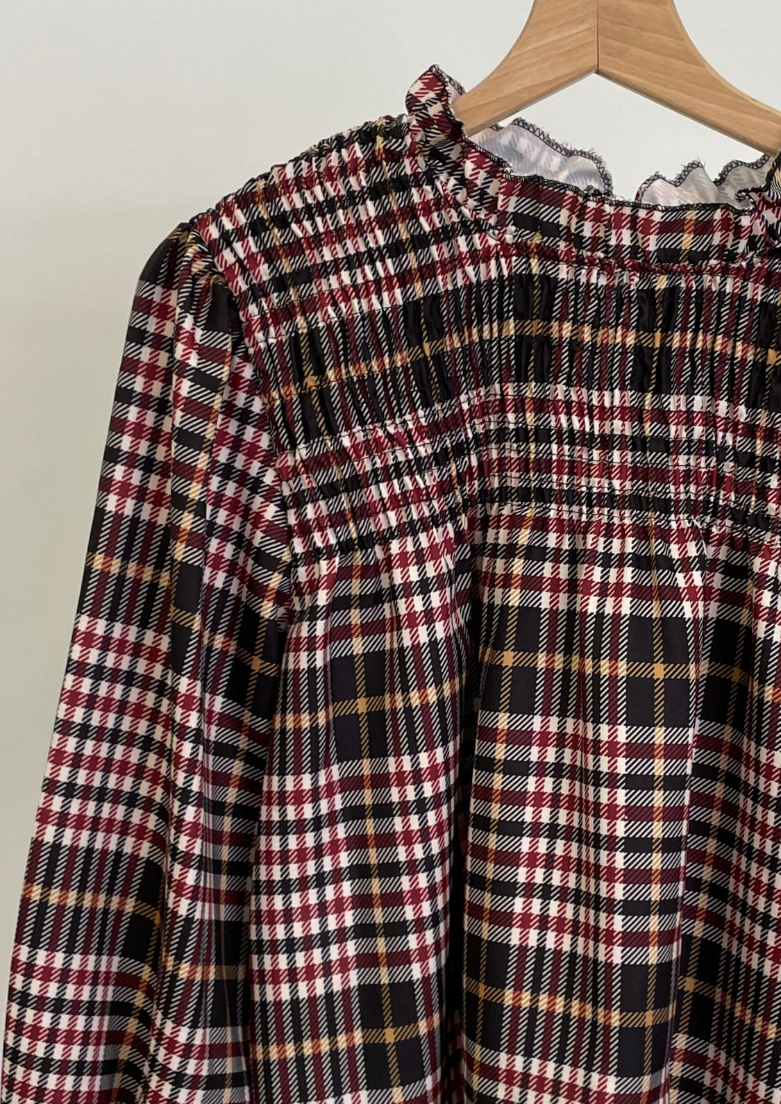 Blusa Tartán - Granate