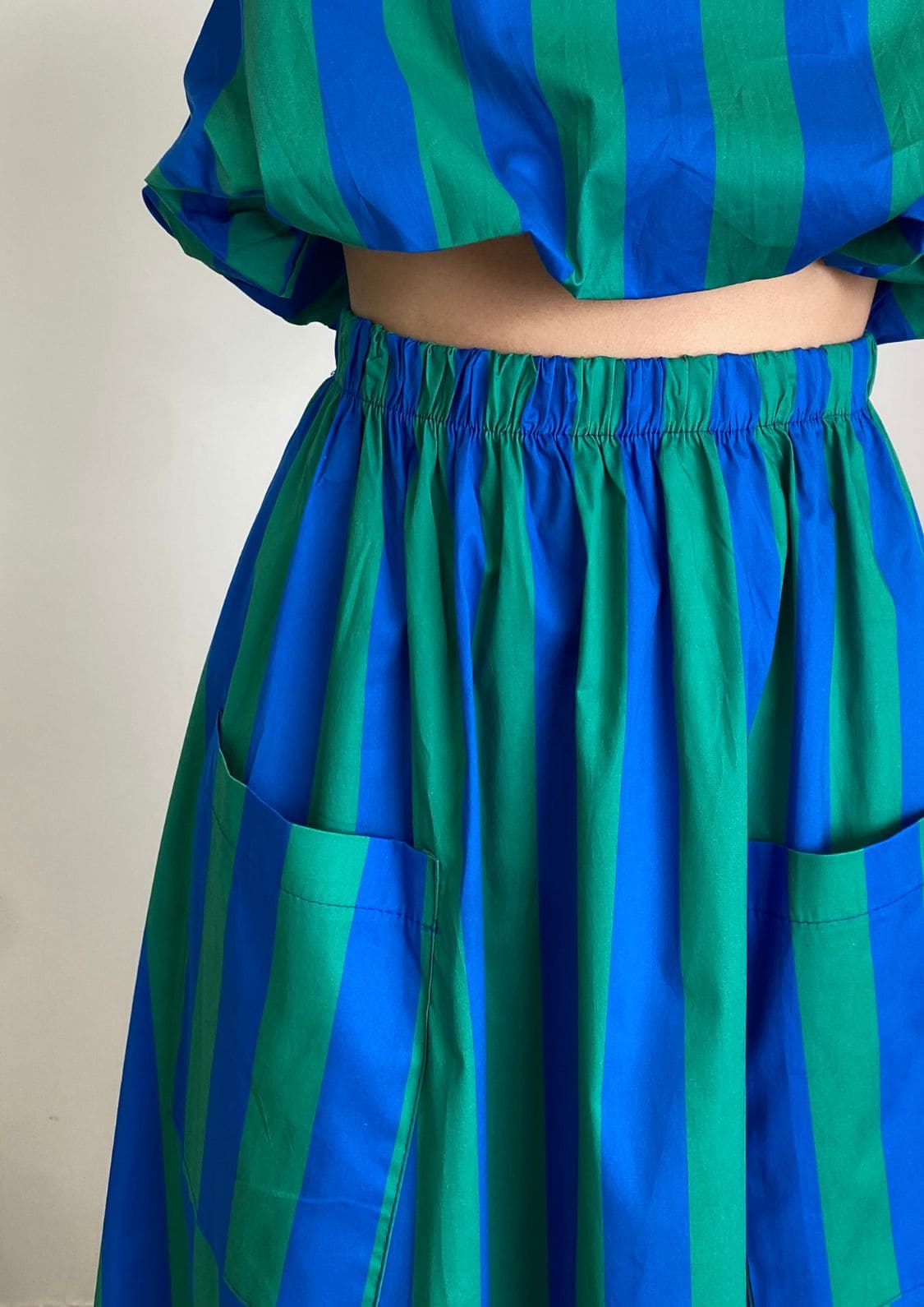 Falda Copenhague - Azul/Verde