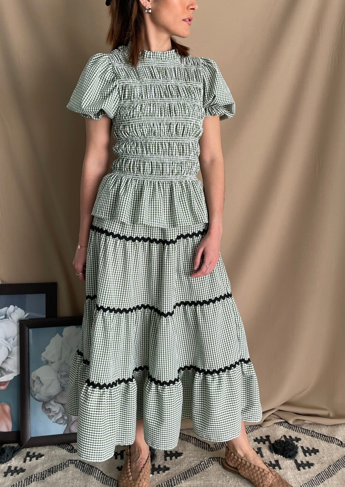 Conjunto Oporto manga corta - Verde Vichy
