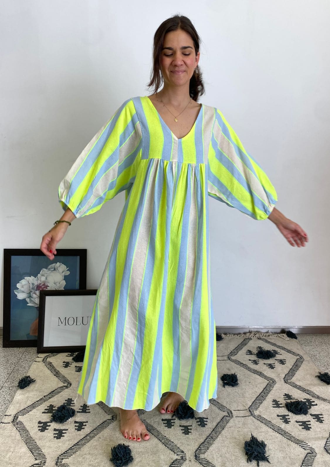 Vestido Flúor - Amarillo