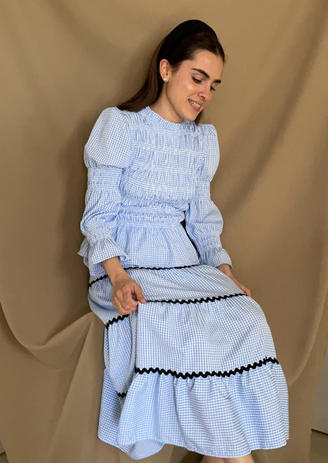 Conjunto Oporto manga larga - Azul Vichy
