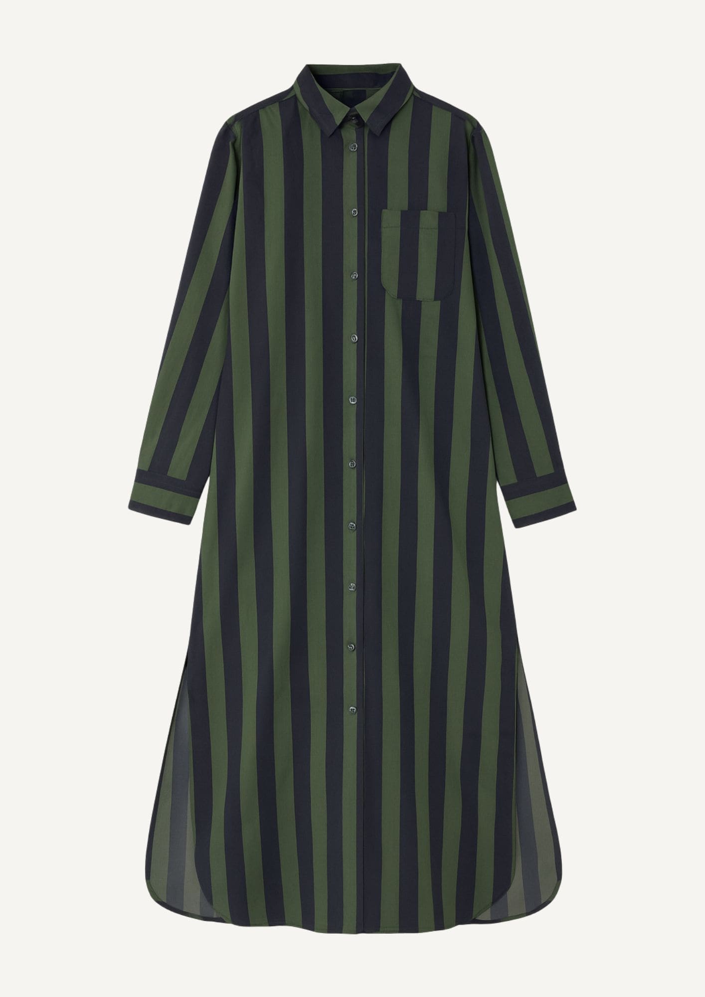 Vestido camisero Copenhague - Azul/Verde