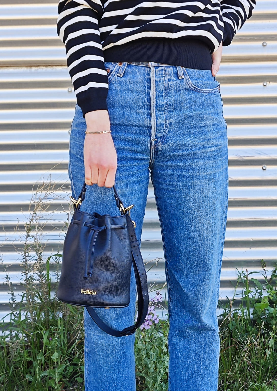Bolso bombonera pequeño - Azul marino