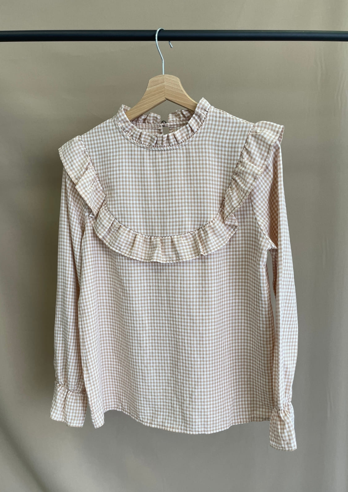 Blusa Almudena - Beige Vichy