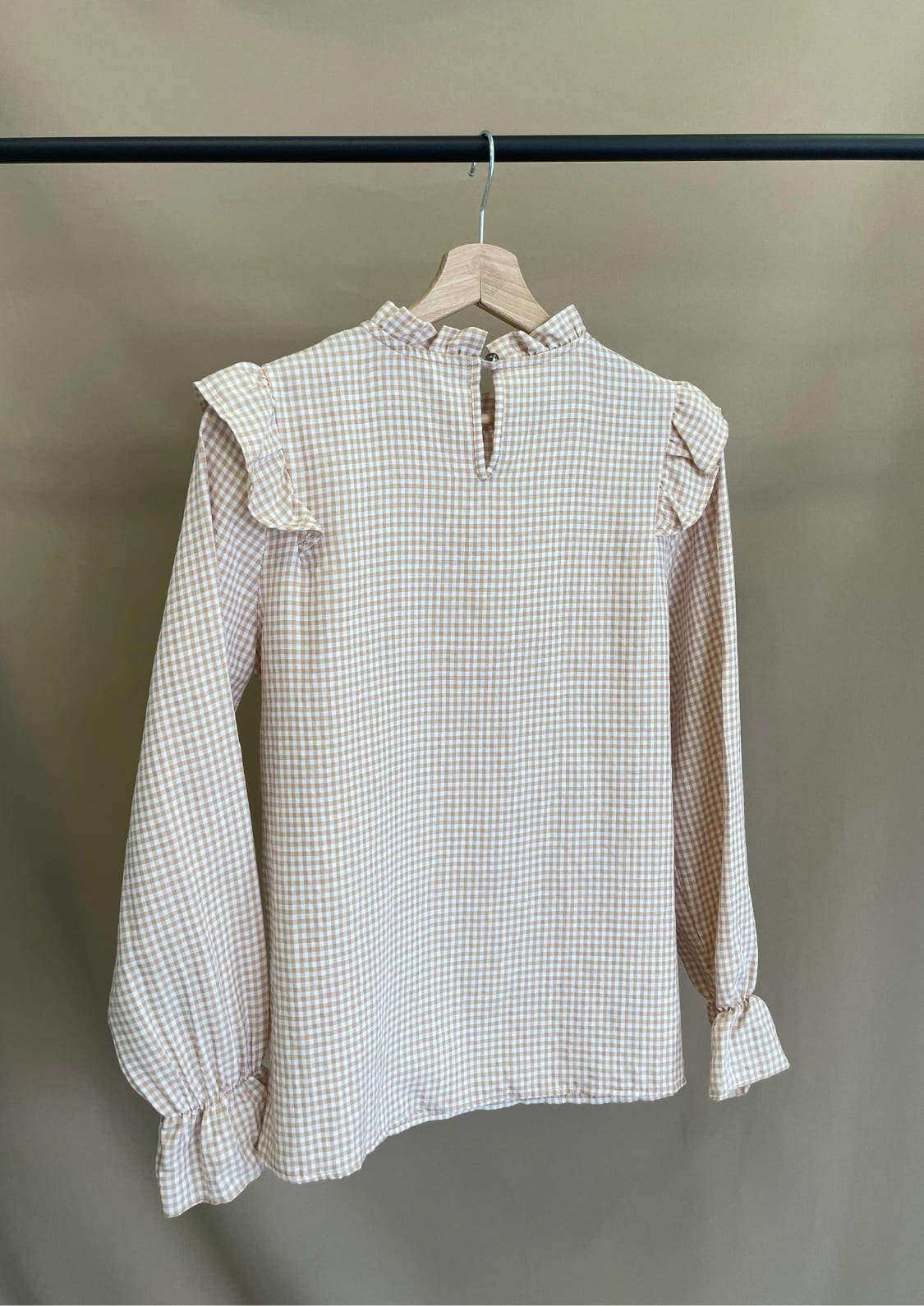 Blusa Almudena - Beige Vichy