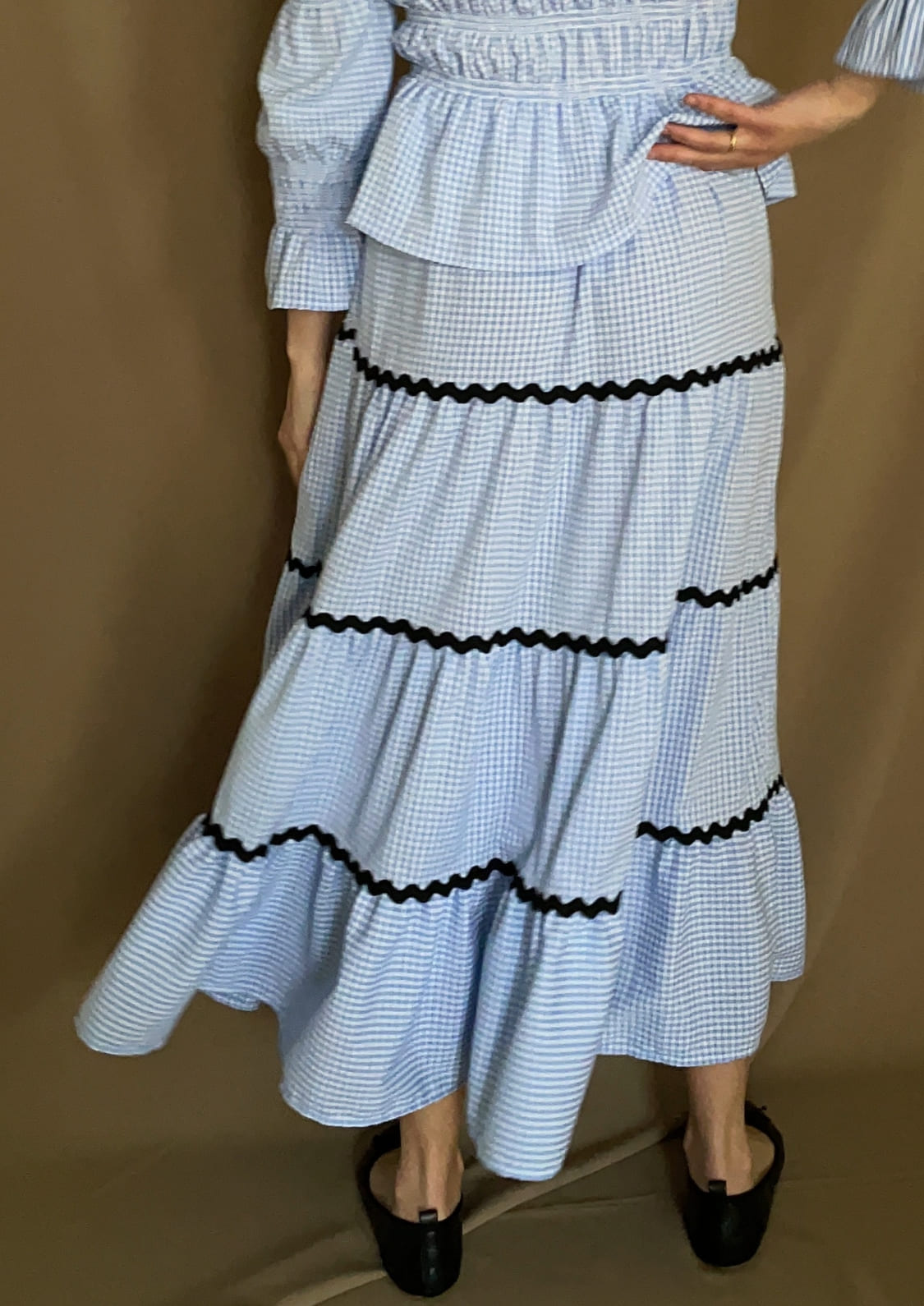 Falda Oporto - Azul Vichy