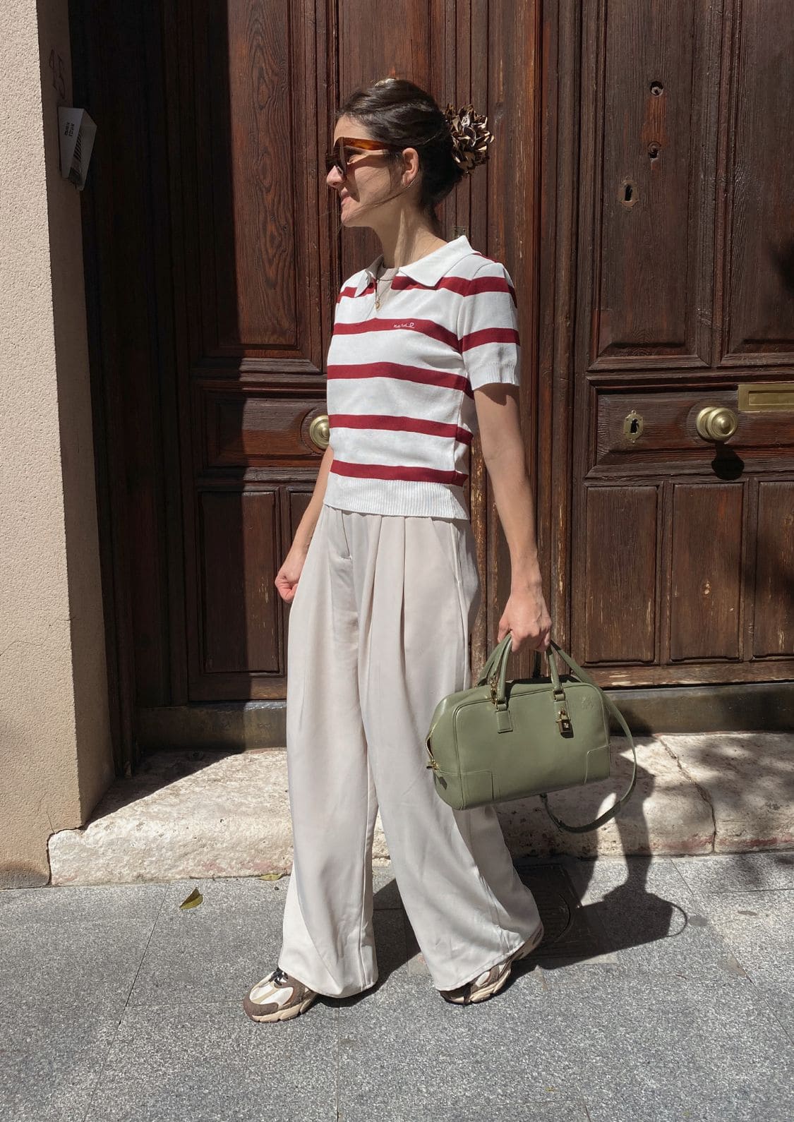 Polo Rayas Beige - Mamá