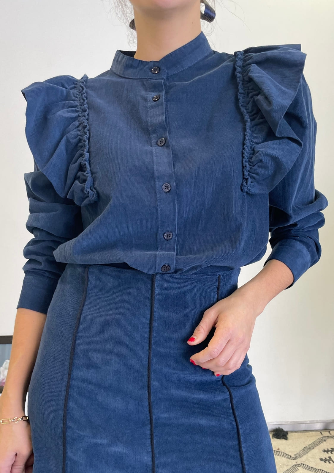 Blusa Mesina - Azul marino