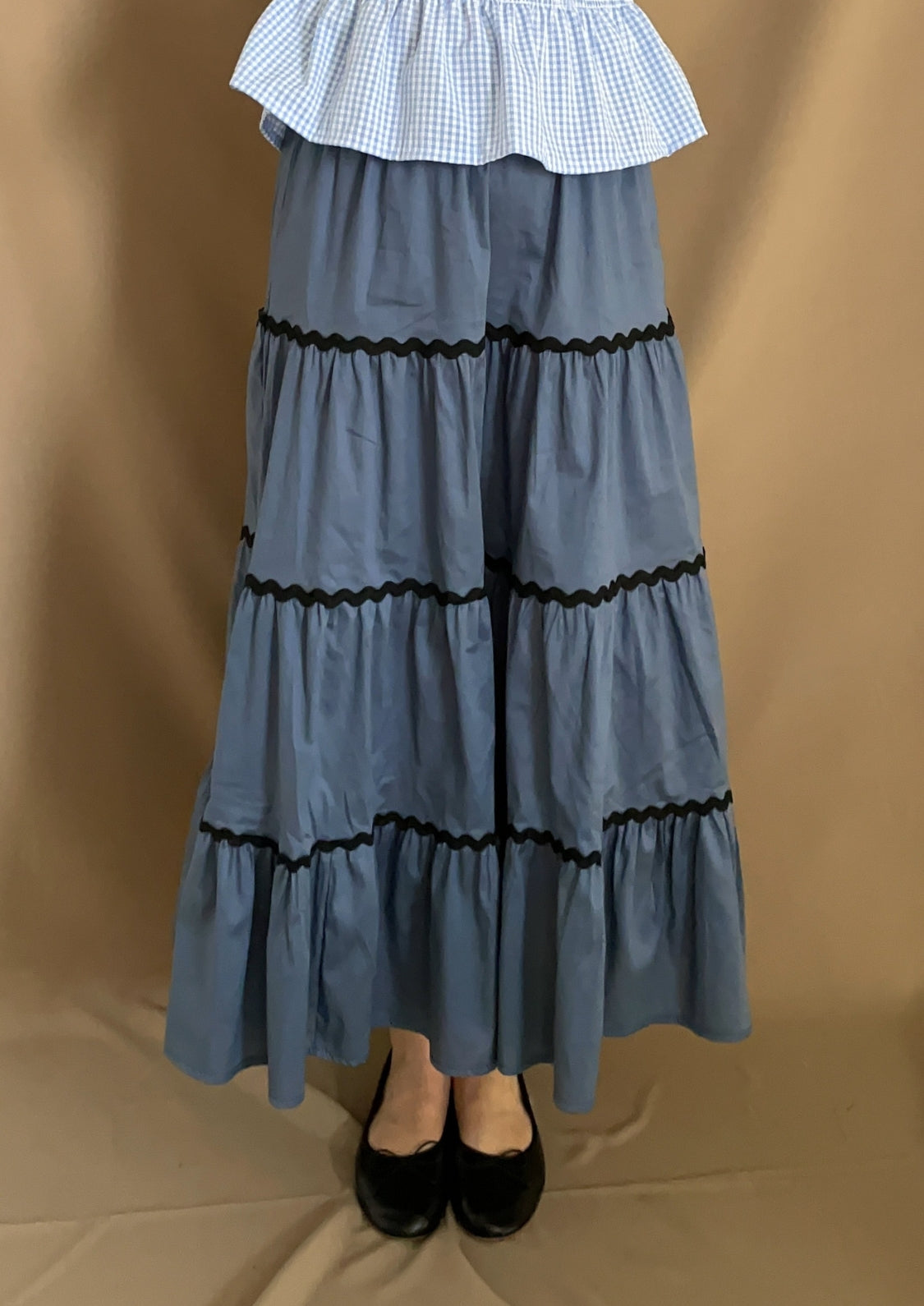 Falda Oporto - Azul Lisa