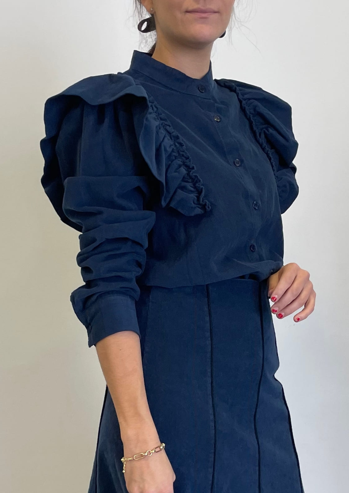 Blusa Mesina - Azul marino