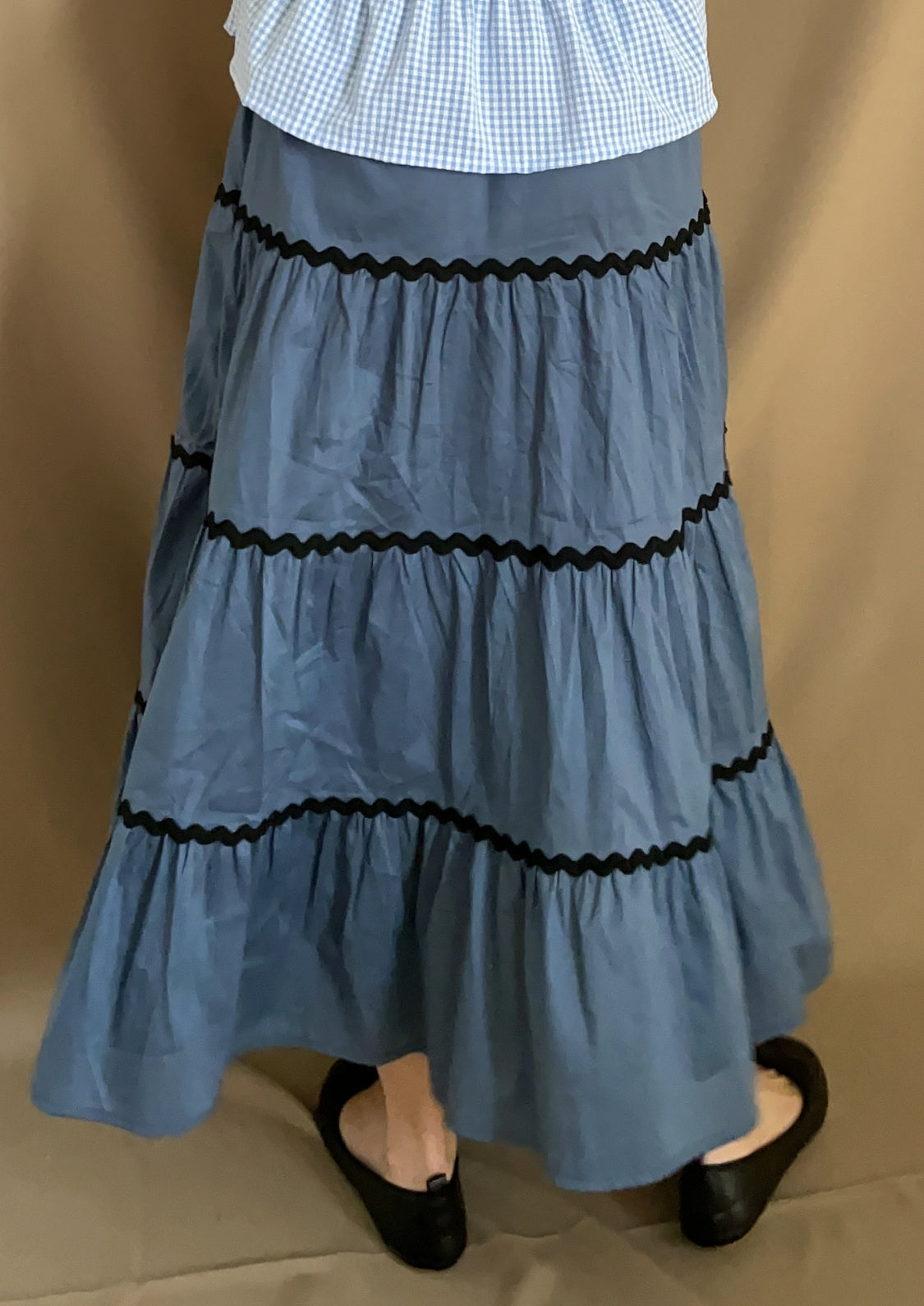 Falda Oporto - Azul Lisa