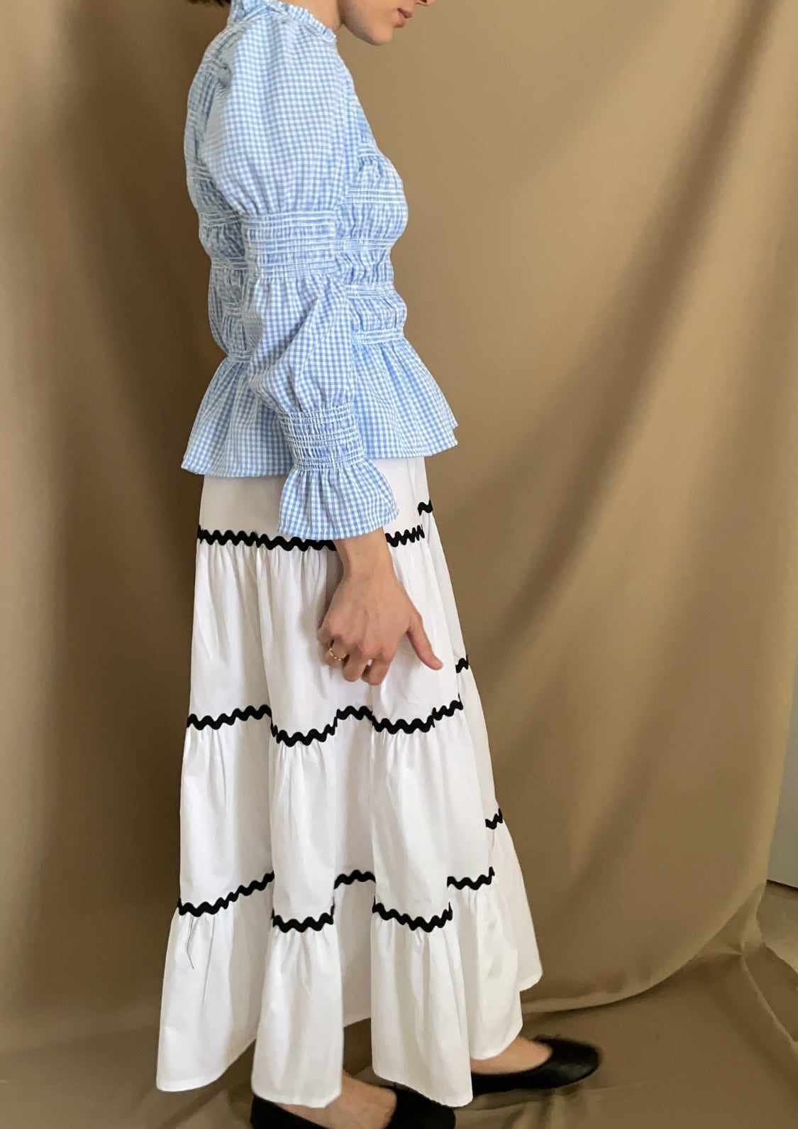 Falda Oporto - Blanco Lisa