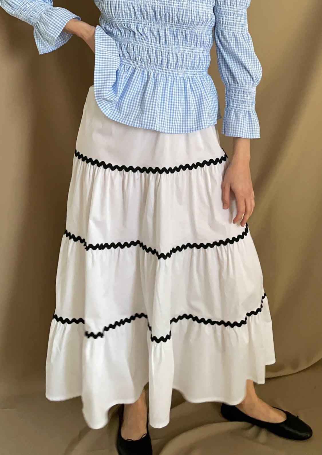 Falda Oporto - Blanco Lisa