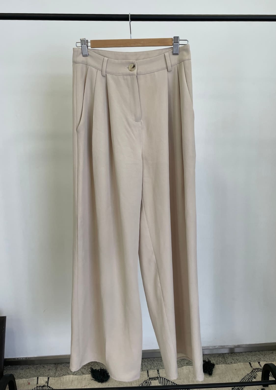 Pantalón palazzo Siena - Beige