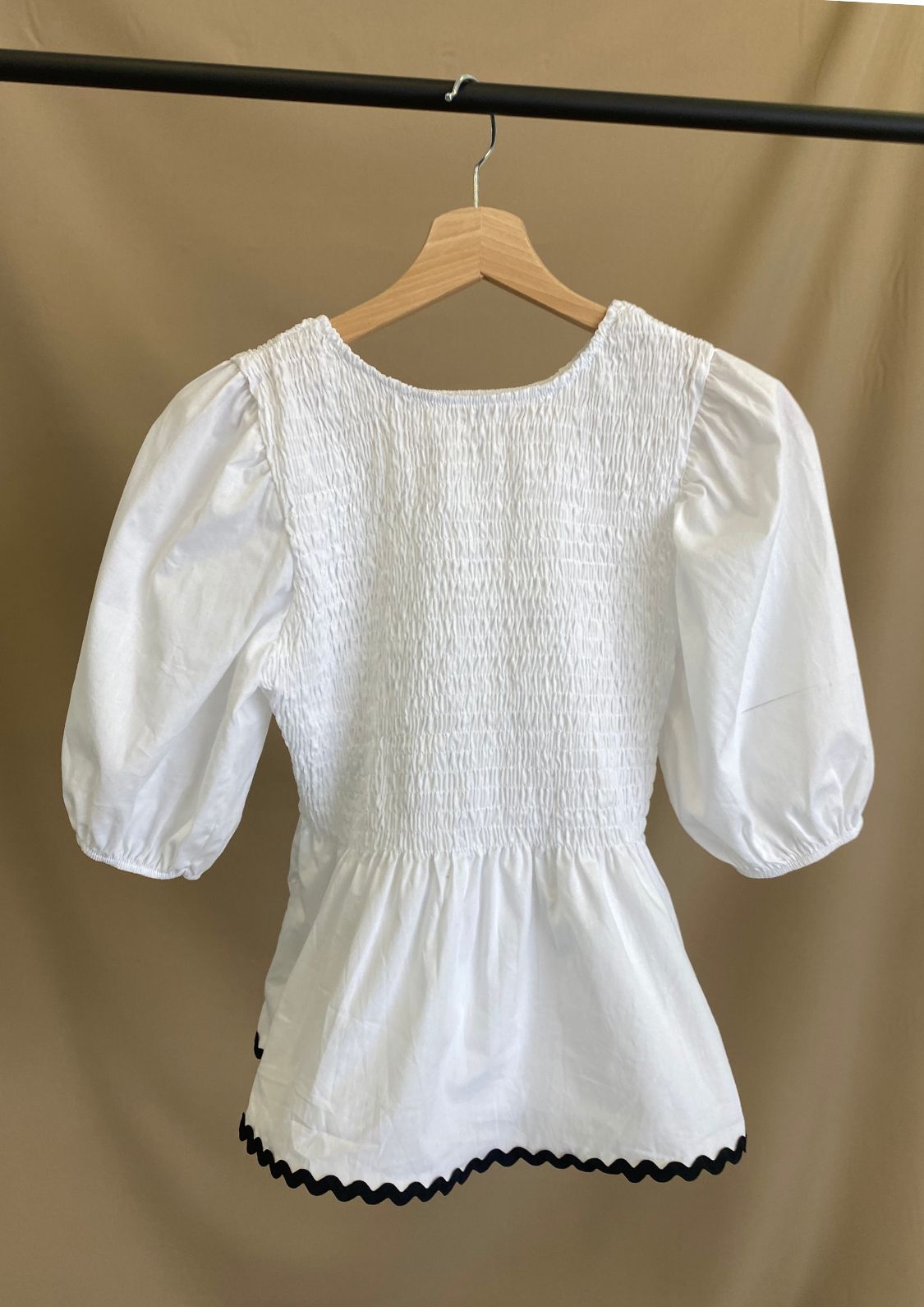 Blusa Toscana - Blanco y negro
