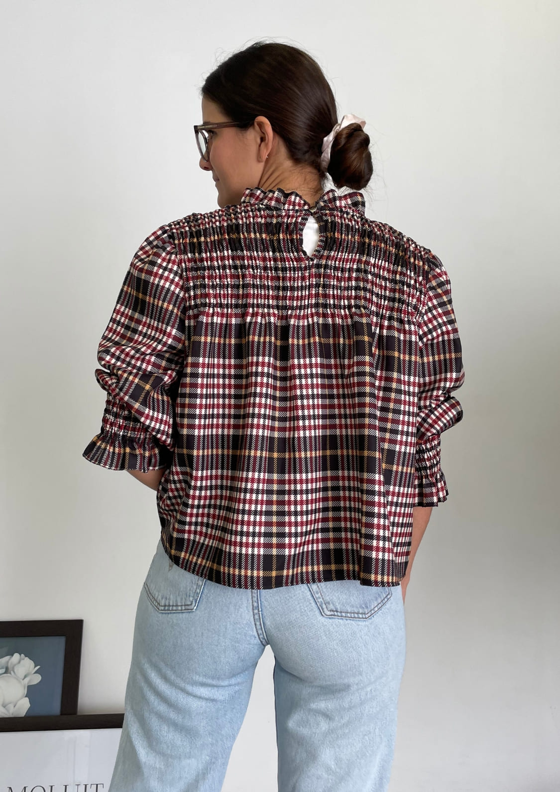 Blusa Tartán - Granate