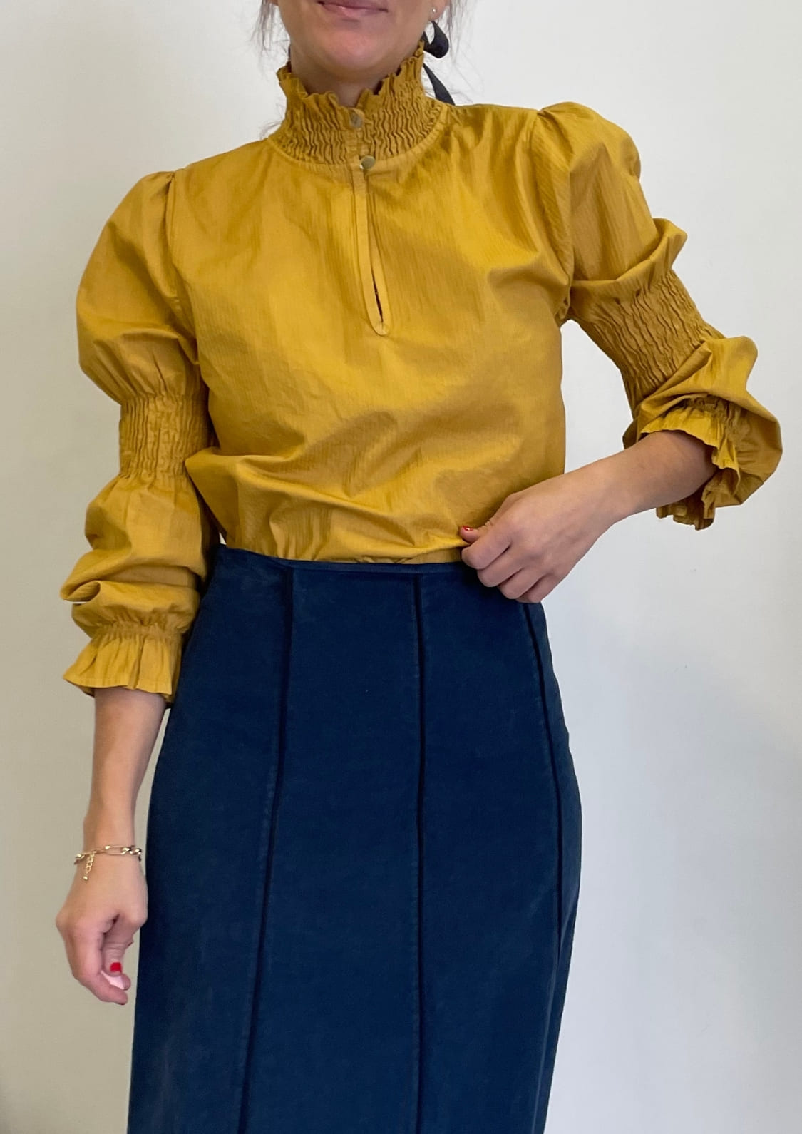Blusa Sahara - Mostaza