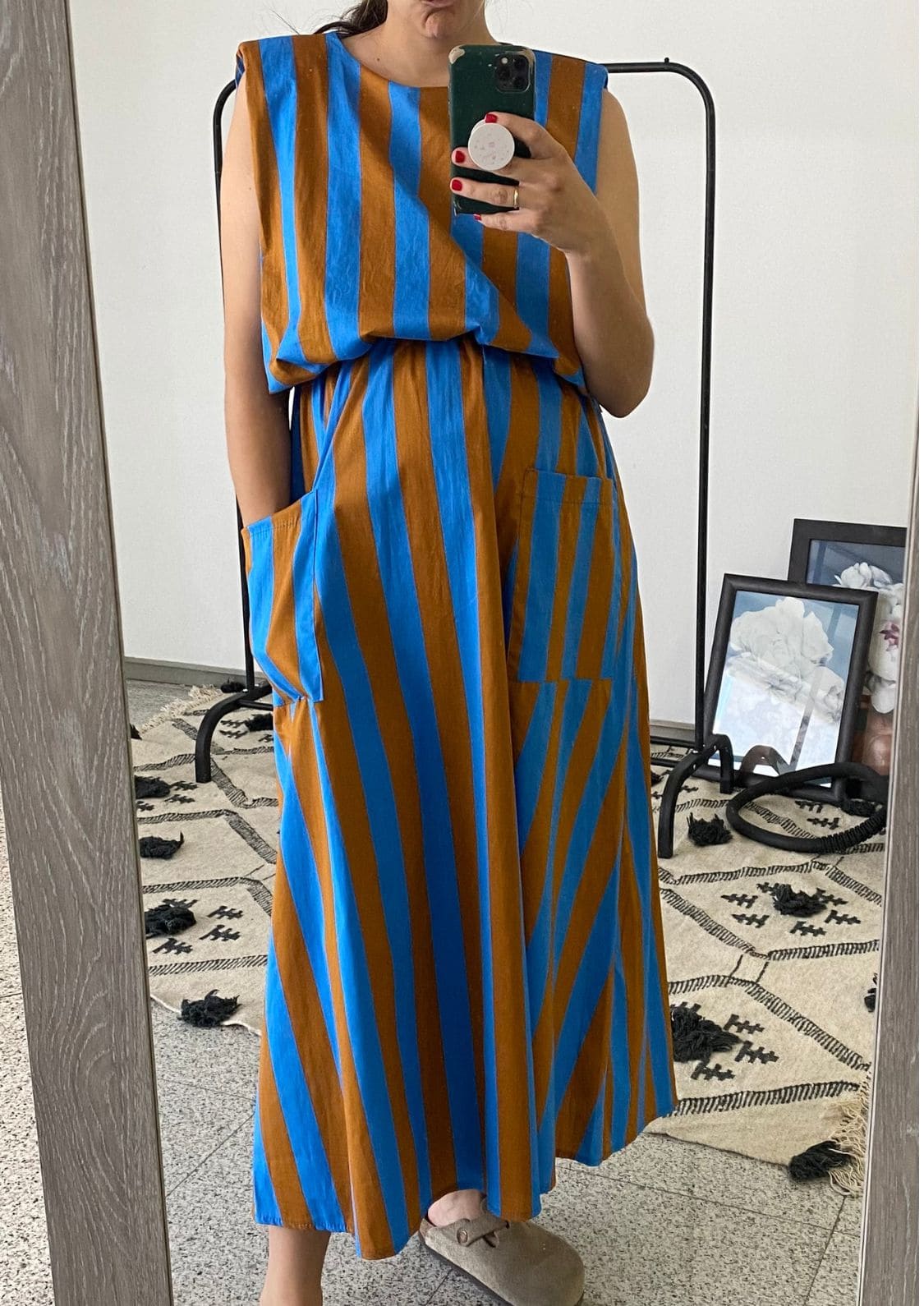 Falda Copenhague - Azul/Marrón