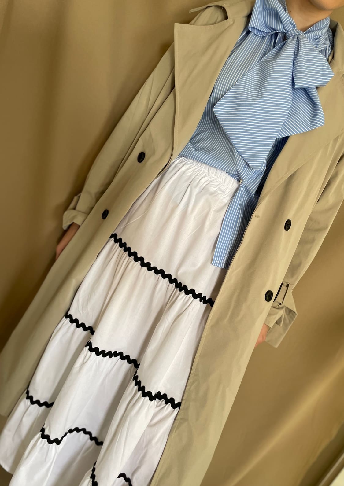 Gabardina beige