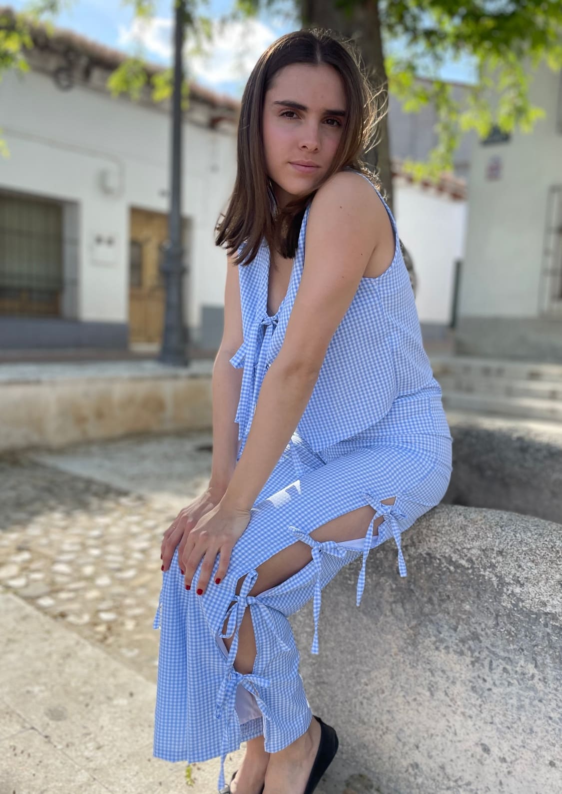 Chaleco Ibiza - Vichy Azul
