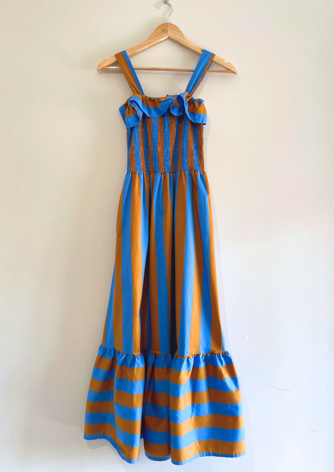 Vestido Copenhague - Azul/Marrón