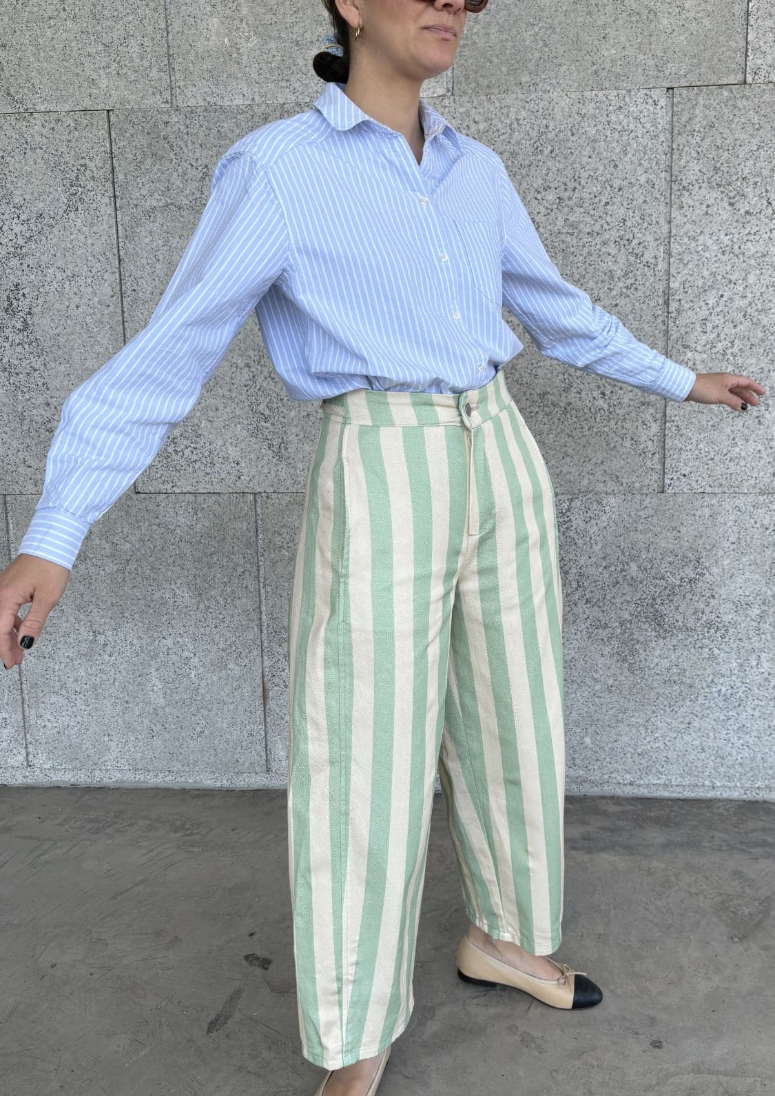 Pantalón Bloom - Verde/Beige