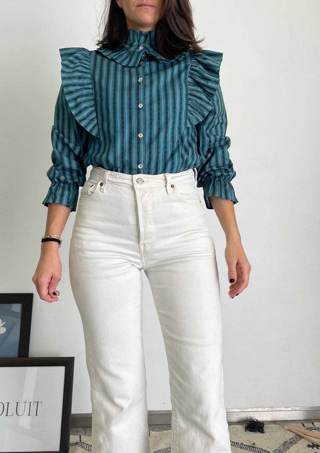 Blusa Ludovica - Petroleo