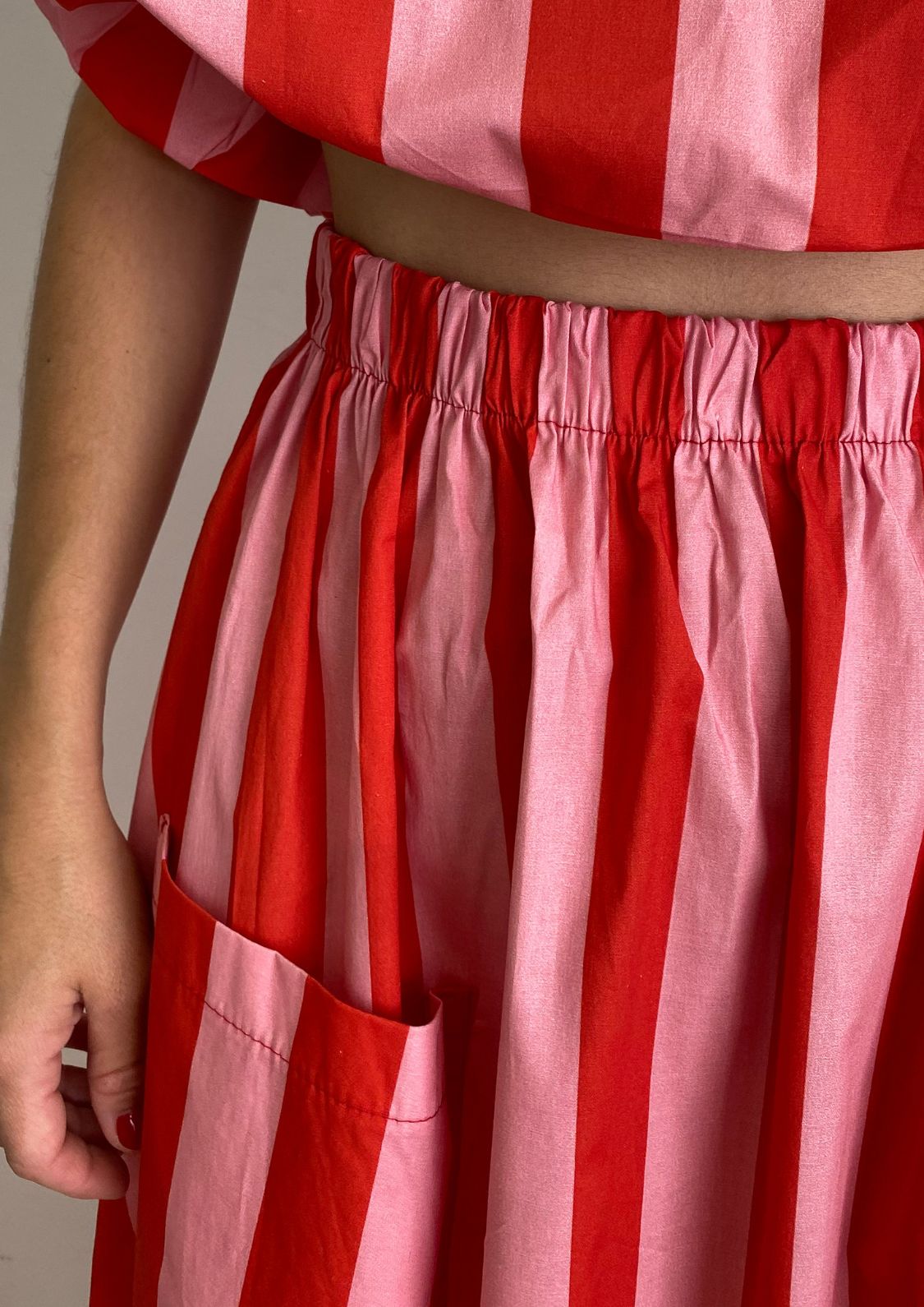 Falda Copenhague - Rosa/Rojo