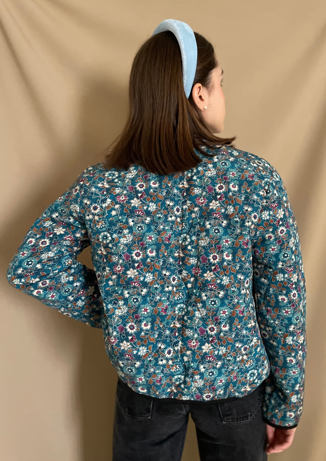 Chaqueta guateada flores