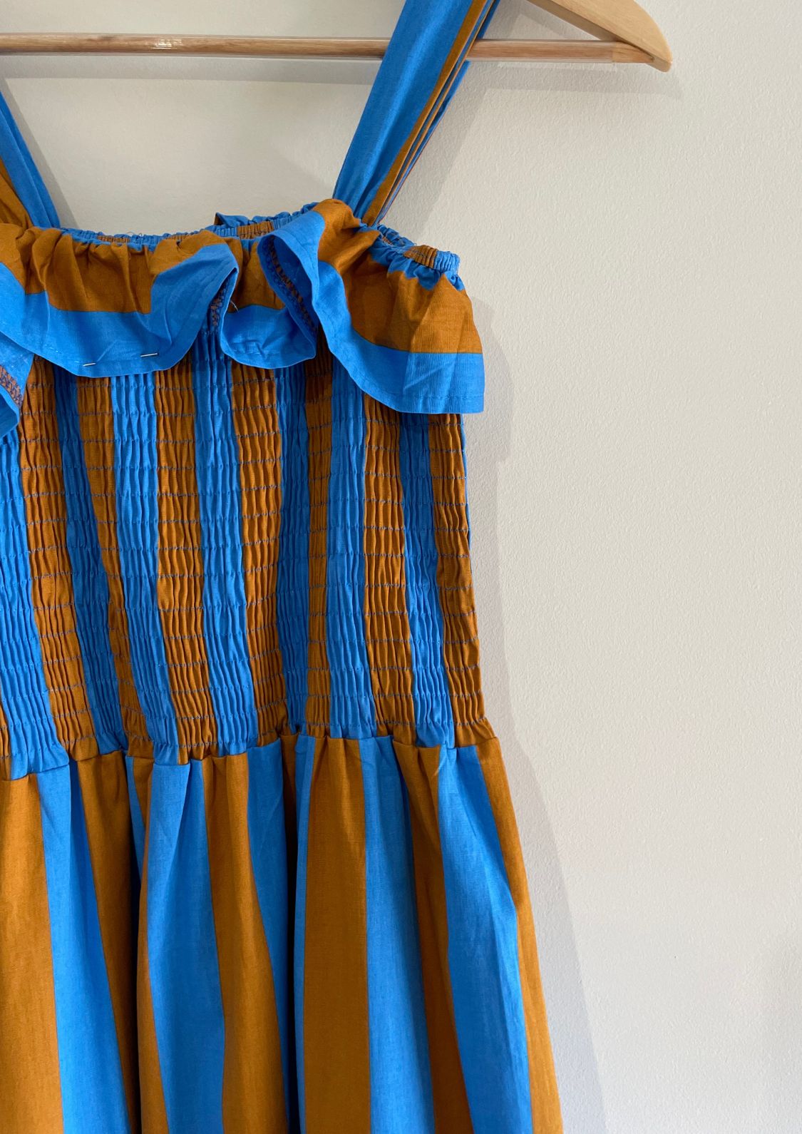 Vestido Copenhague - Azul/Marrón