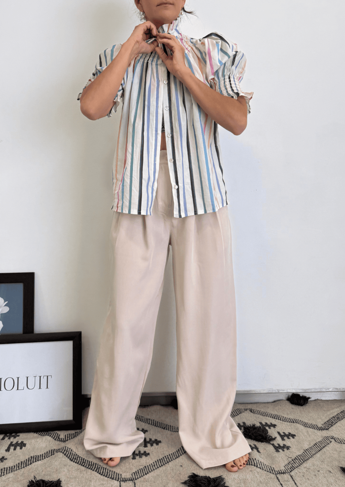 Blusa Milán - Arco iris Azul