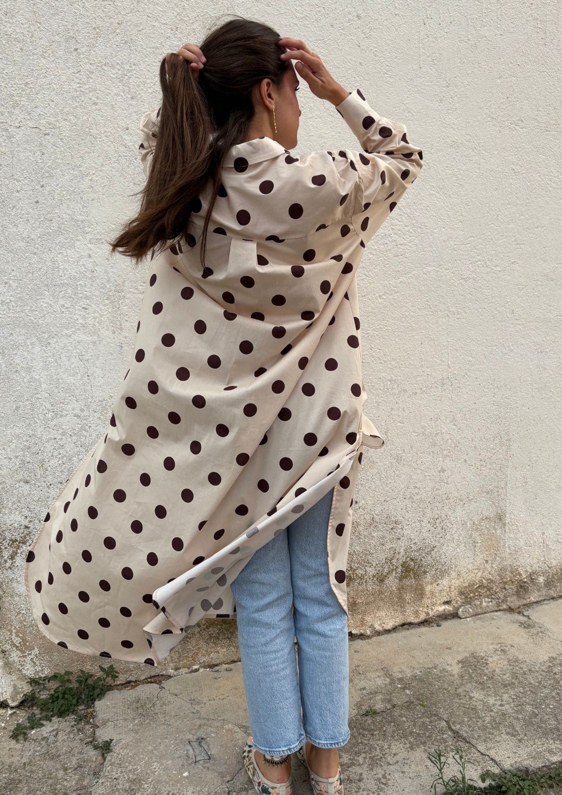 Vestido camisero Vivian - Beige