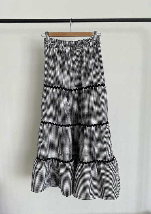 Falda Oporto - Negro Vichy
