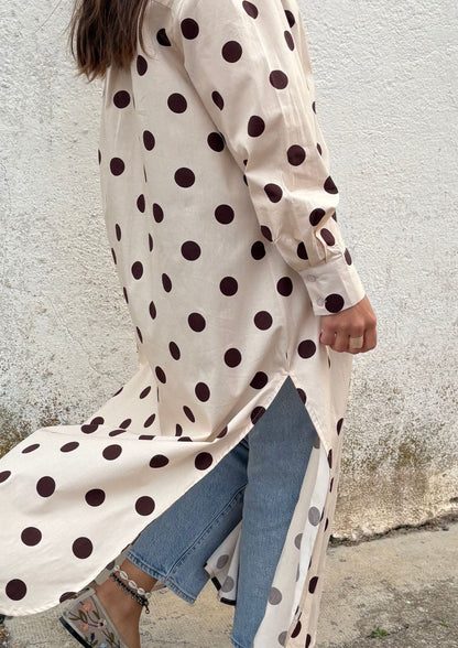 Vestido camisero Vivian - Beige