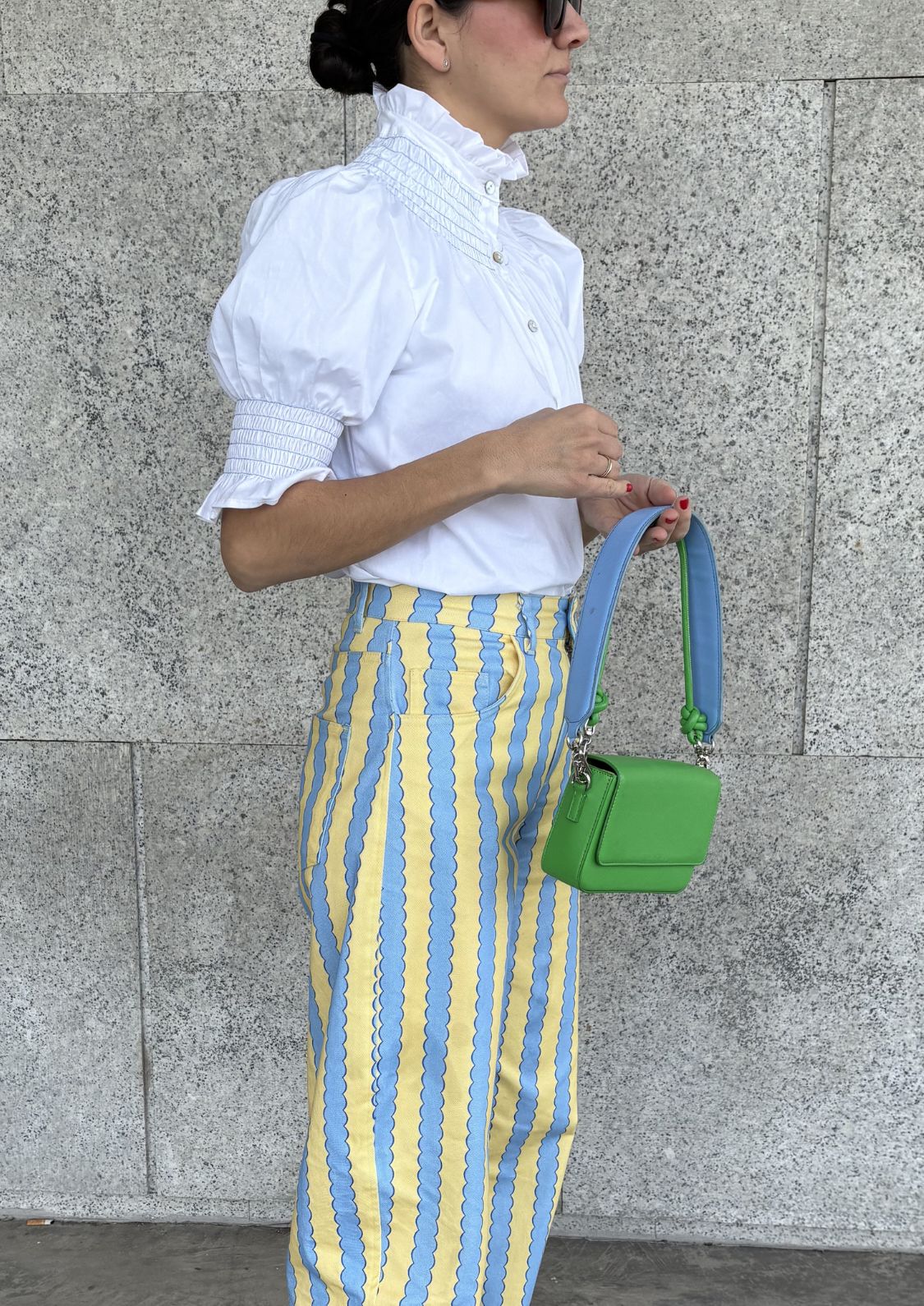 Blusa Milán - Celeste Manga corta