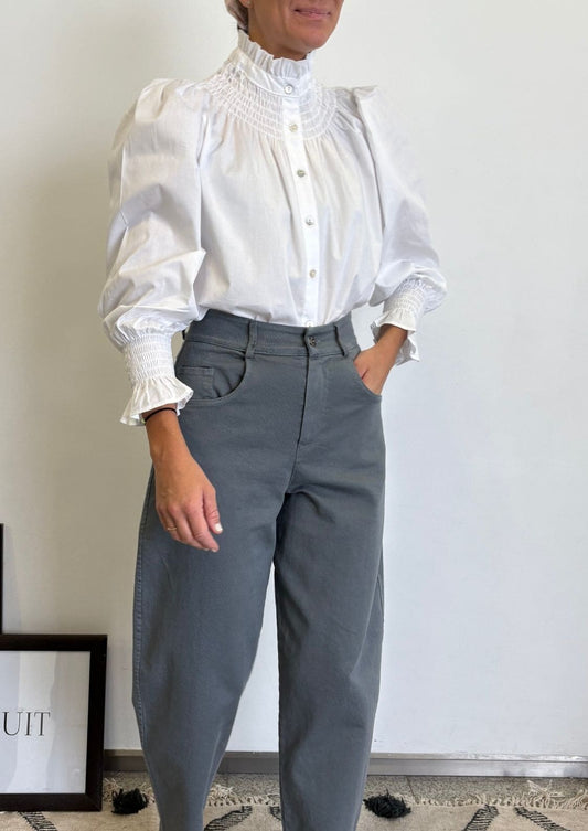 Blusa Milán - Blanco Manga larga