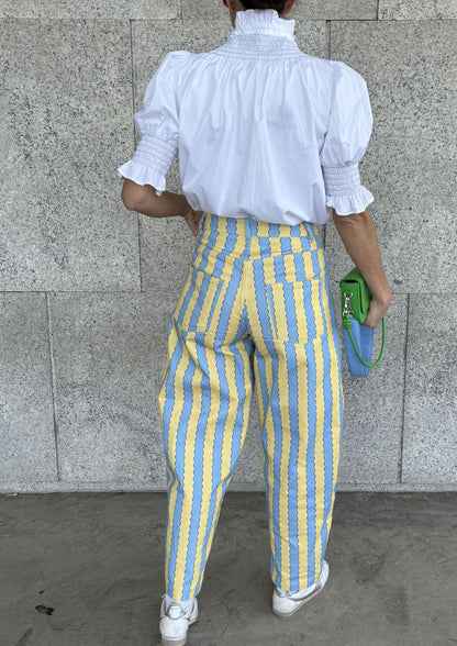 Pantalón Nube - Azul/Amarillo