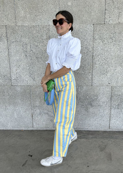 Pantalón Nube - Azul/Amarillo