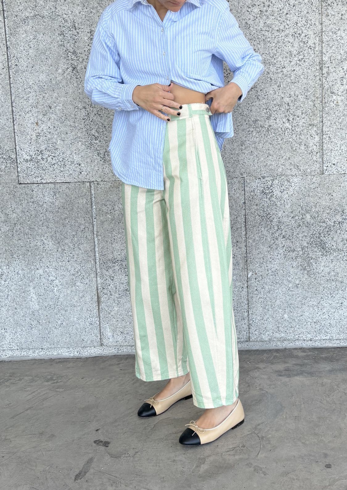 Pantalón Bloom - Verde/Beige