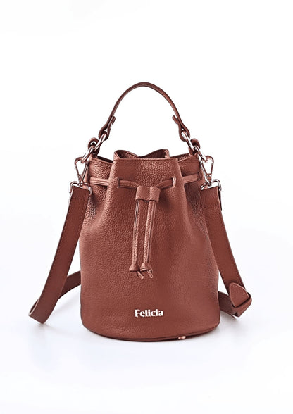 Bolso bombonera pequeño - Marrón York